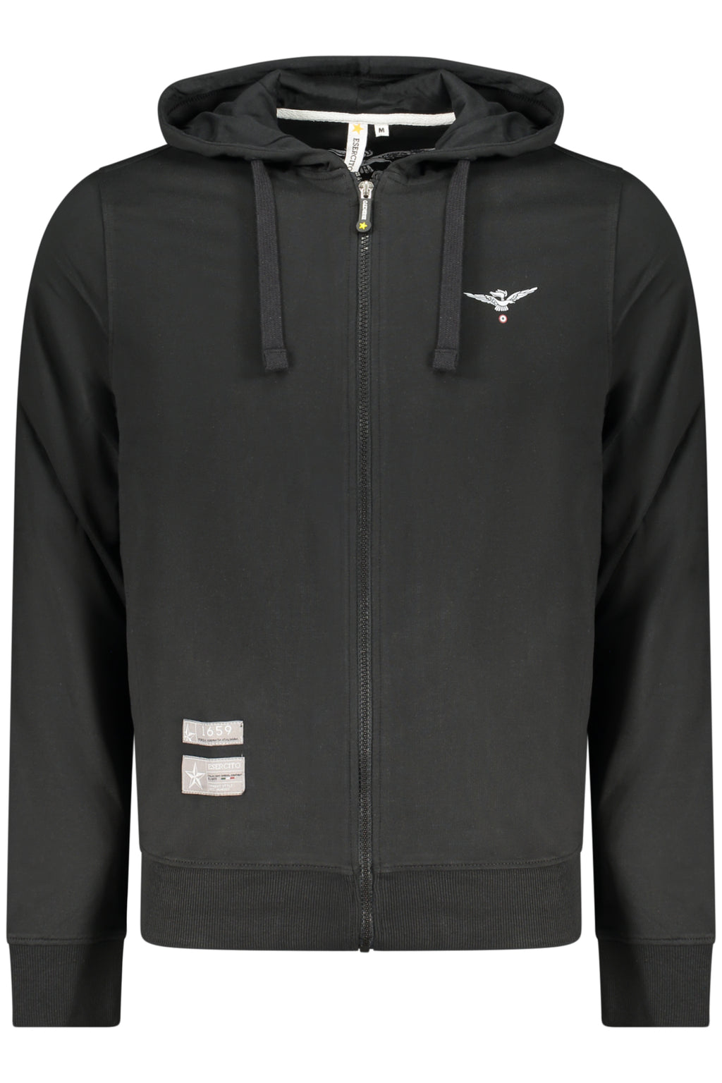MILITARY ACADEMY MEN'S BLACK ZIP-UP SWEATSHIRT