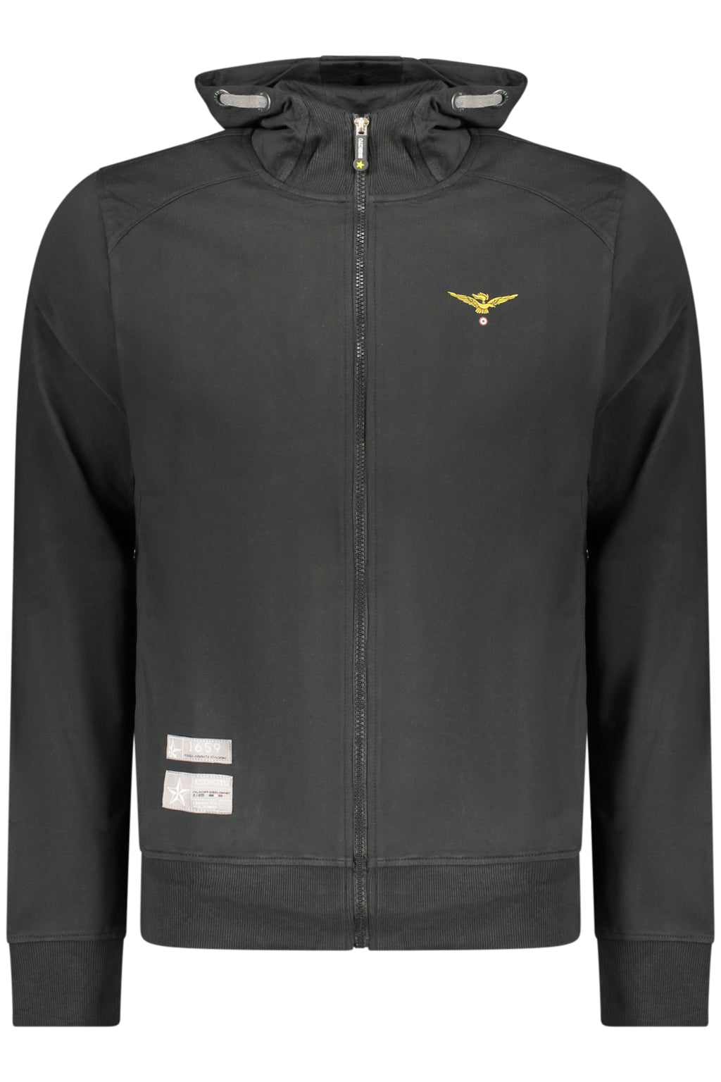 MILITARY ACADEMY MEN'S BLACK ZIP-UP SWEATSHIRT