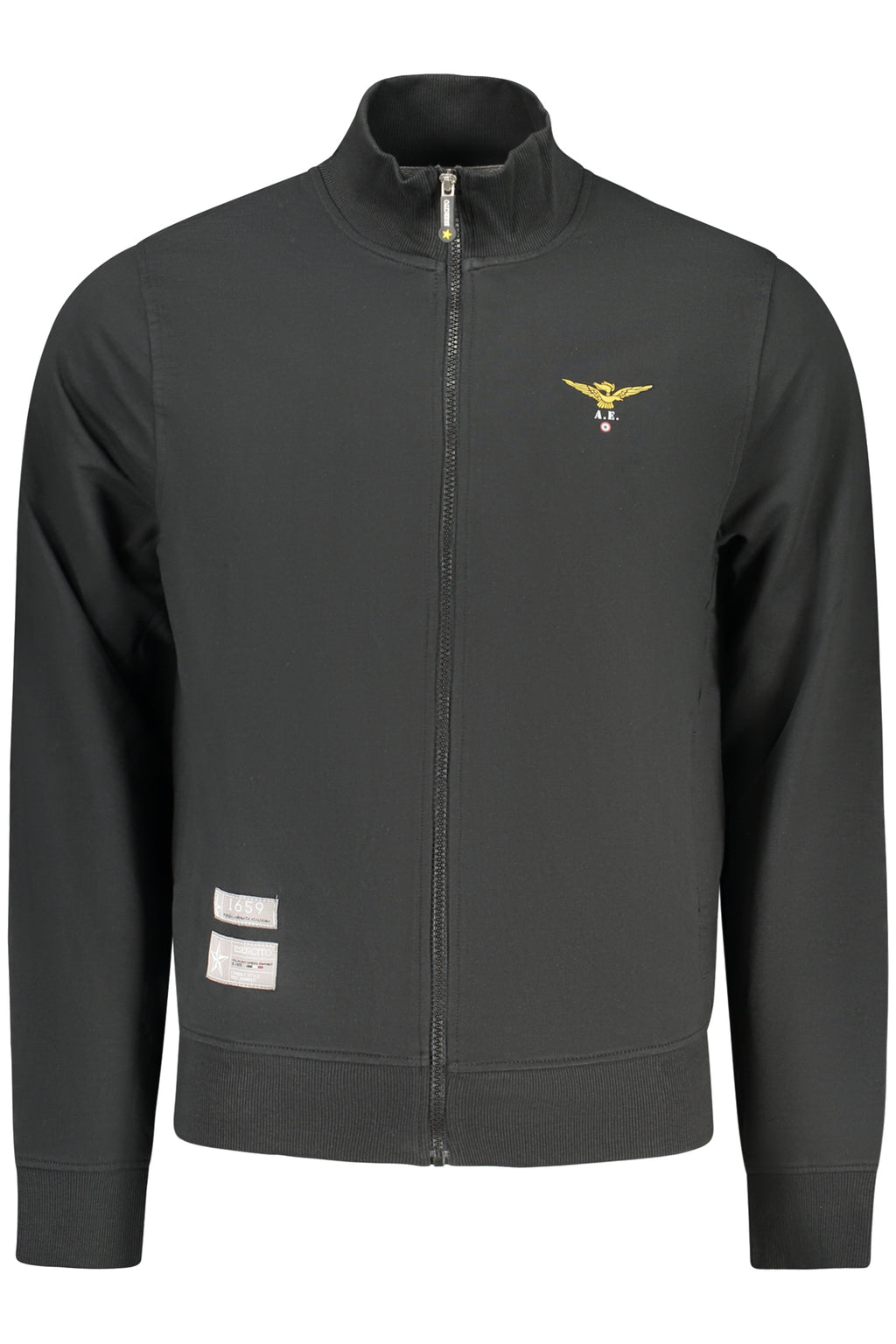 MILITARY ACADEMY MEN'S BLACK ZIP-UP SWEATSHIRT