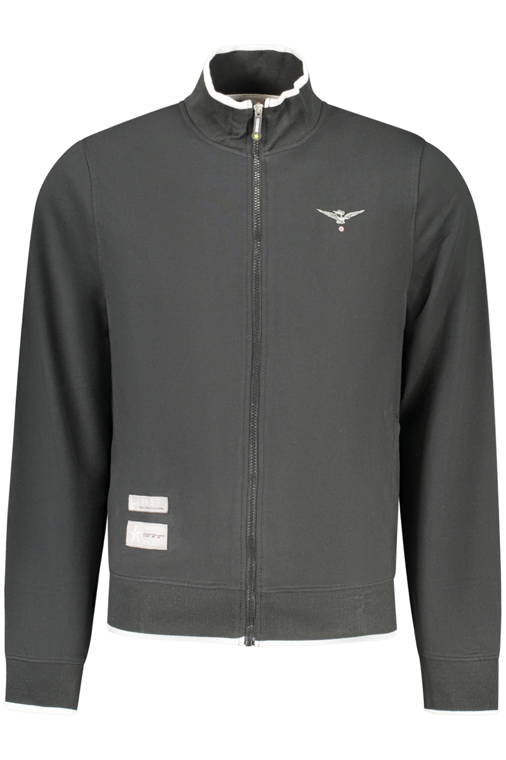 MILITARY ACADEMY MEN'S BLACK ZIP-UP SWEATSHIRT