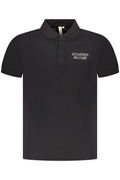 MILITARY ACADEMY BLACK MEN'S SHORT SLEEVE POLO