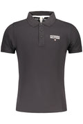 MILITARY ACADEMY BLACK MEN'S SHORT SLEEVE POLO