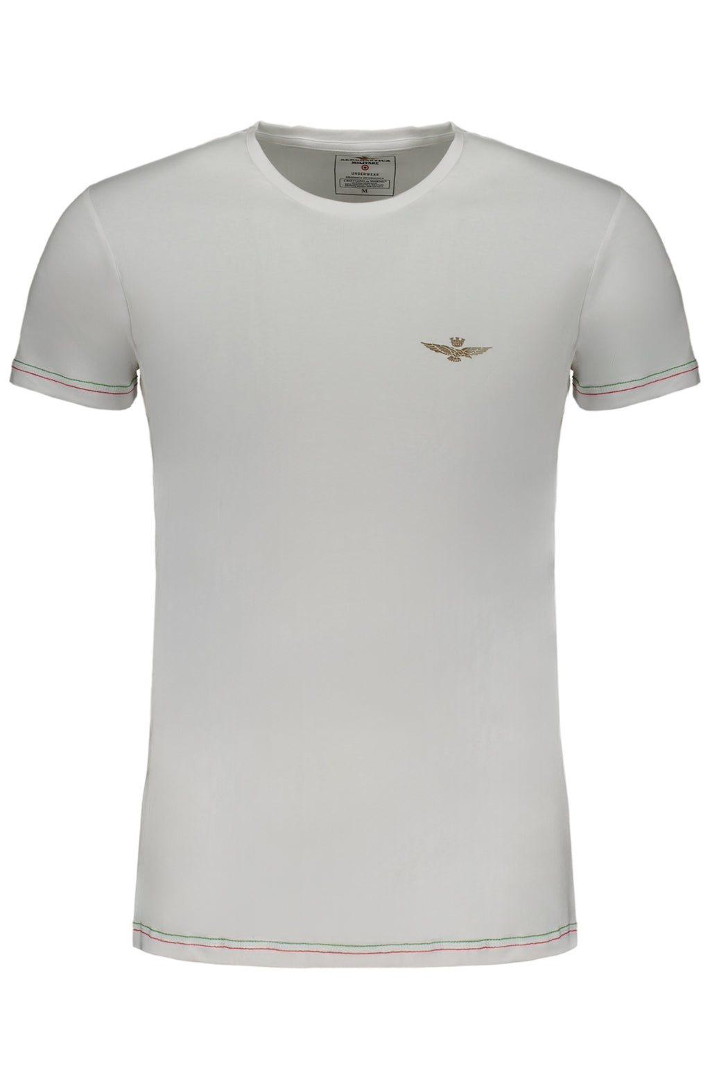 AERONAUTICA MILITARE MEN'S WHITE SHORT SLEEVE T-SHIRT