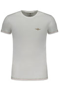 AERONAUTICA MILITARE MEN'S WHITE SHORT SLEEVE T-SHIRT
