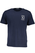 BIKKEMBERGS MEN'S SHORT SLEEVED T-SHIRT BLUE
