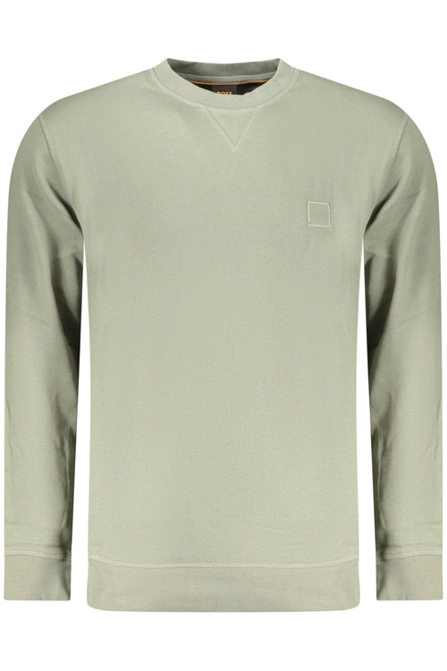 BOSS MEN'S ZIP-UP SWEATSHIRT, GREEN