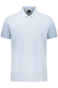BOSS MEN'S SHORT-SLEEVE POLO SHIRT, BLUE