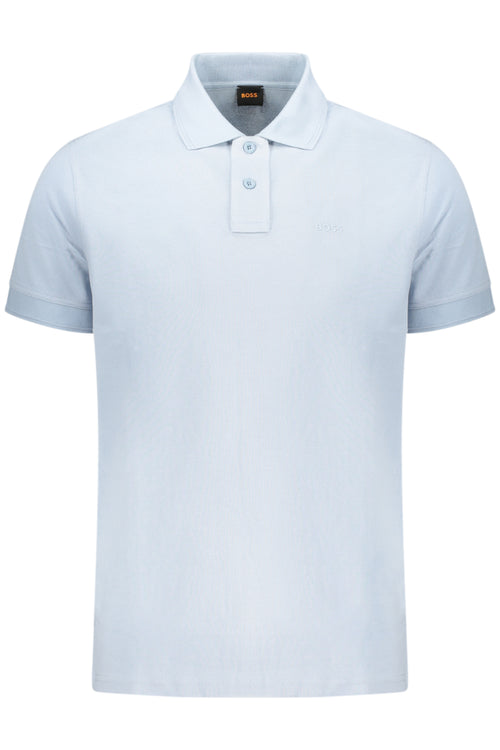 BOSS MEN'S SHORT-SLEEVE POLO SHIRT, BLUE