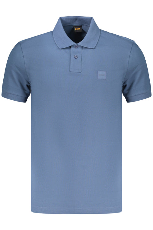 BOSS MEN'S SHORT-SLEEVE POLO SHIRT, BLUE