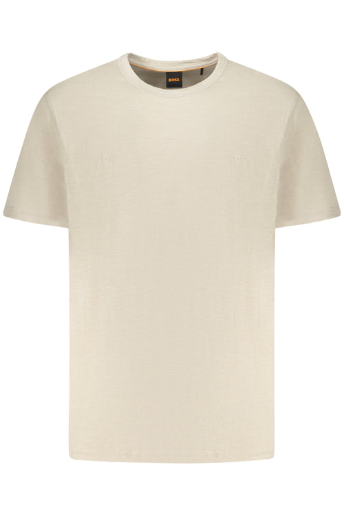 BOSS MEN'S SHORT-SLEEVE T-SHIRT BEIGE
