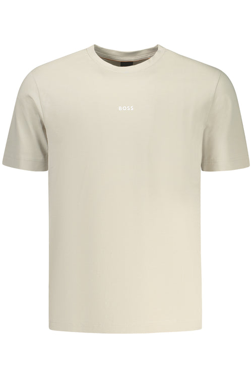 BOSS MEN'S SHORT-SLEEVE T-SHIRT BEIGE