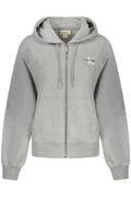 CALVIN KLEIN WOMEN'S ZIPPED SWEATSHIRT GREY