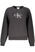 CALVIN KLEIN WOMEN'S BLACK ZIP-UP SWEATSHIRT