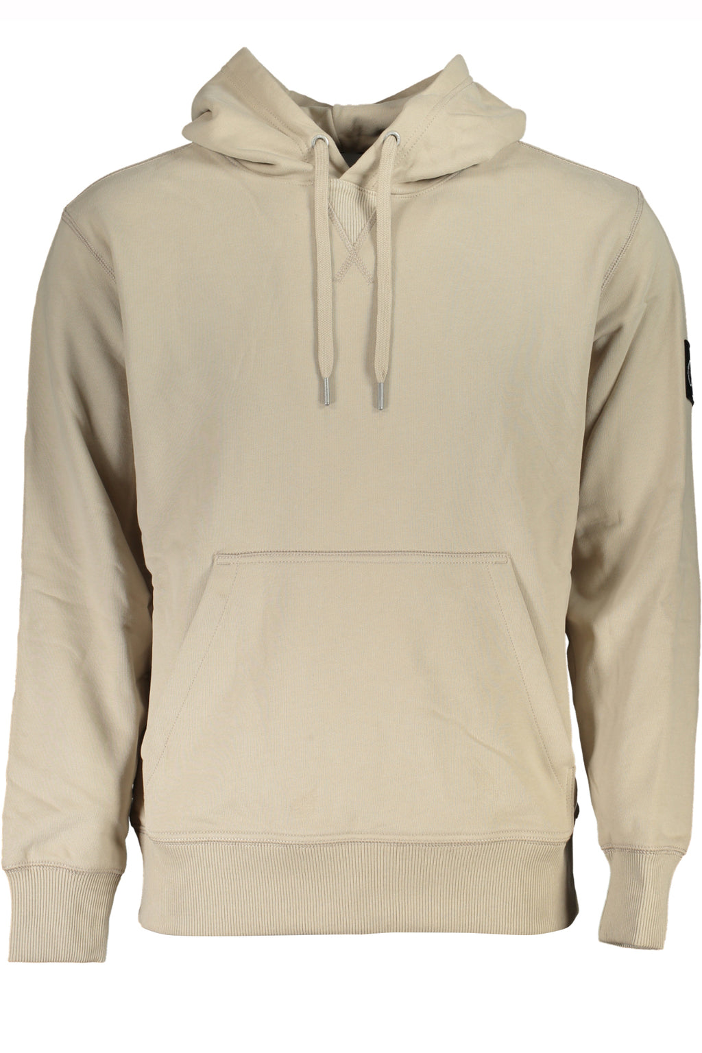 CALVIN KLEIN MEN'S BEIGE ZIPLESS SWEATSHIRT