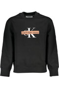 CALVIN KLEIN MEN'S BLACK ZIPLESS SWEATSHIRT