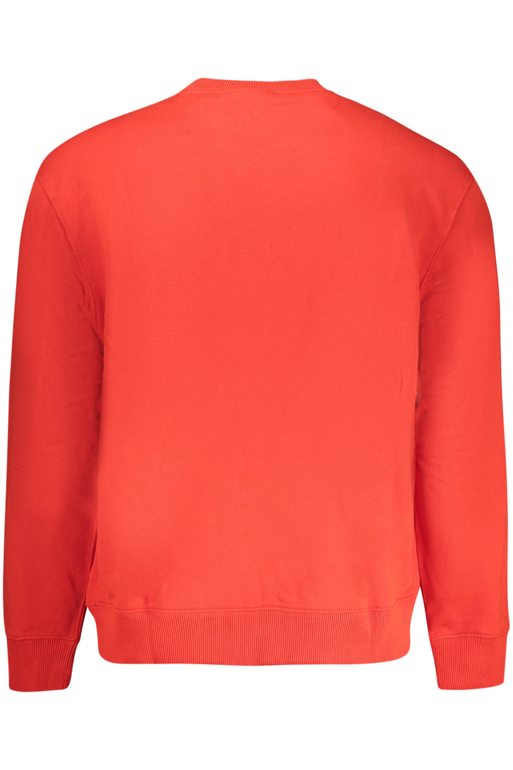 CALVIN KLEIN MEN'S RED ZIP-UP SWEATSHIRT