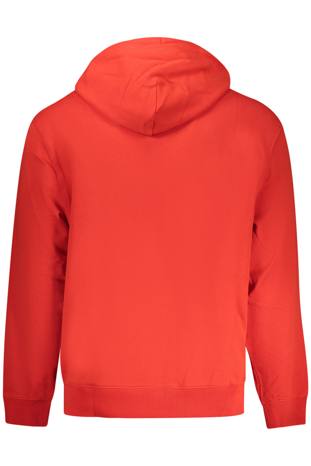 CALVIN KLEIN MEN'S RED ZIP-UP SWEATSHIRT