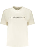 CALVIN KLEIN WOMEN'S SHORT SLEEVE T-SHIRT BEIGE