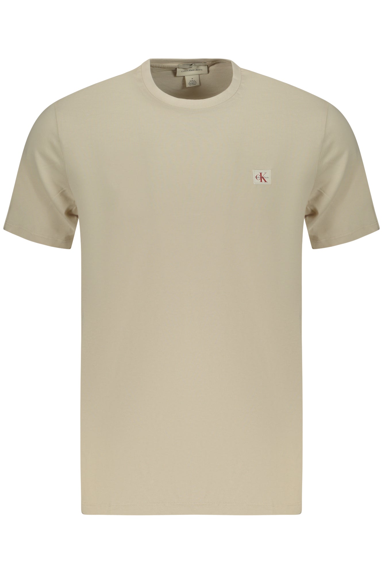 CALVIN KLEIN MEN'S SHORT-SLEEVE T-SHIRT BEIGE