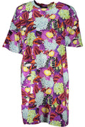 CAVALLI CLASS WOMEN'S SHORT DRESS PURPLE