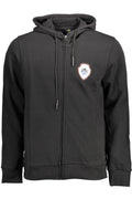 CAVALLI CLASS MEN'S ZIP-UP SWEATSHIRT BLACK