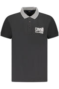 CAVALLI CLASS POLO SHORT SLEEVE MEN BLACK