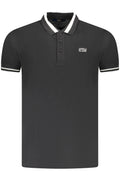 CAVALLI CLASS POLO SHORT SLEEVE MEN BLACK