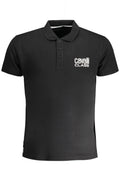 CAVALLI CLASS MEN'S SHORT SLEEVED POLO SHIRT BLACK