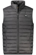 CAVALLI CLASS MEN'S BLACK SLEEVELESS JACKET