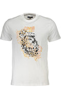 CAVALLI CLASS MEN'S SHORT SLEEVED T-SHIRT WHITE