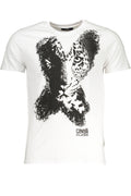 CAVALLI CLASS MEN'S SHORT SLEEVED T-SHIRT WHITE