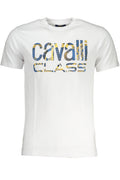 CAVALLI CLASS MEN'S SHORT SLEEVED T-SHIRT WHITE