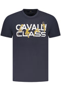 CAVALLI CLASS SHORT SLEEVE T-SHIRT MEN BLUE