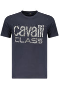 CAVALLI CLASS SHORT SLEEVE T-SHIRT MEN BLUE