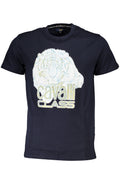 CAVALLI CLASS SHORT SLEEVE T-SHIRT MEN BLUE