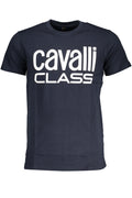 CAVALLI CLASS MEN'S SHORT SLEEVED T-SHIRT BLUE