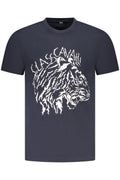 CAVALLI CLASS SHORT SLEEVE T-SHIRT MEN BLUE