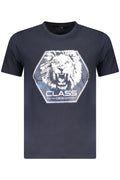 CAVALLI CLASS SHORT SLEEVE T-SHIRT MEN BLUE