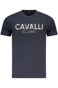 CAVALLI CLASS SHORT SLEEVE T-SHIRT MEN BLUE