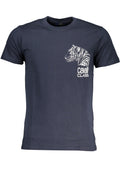 CAVALLI CLASS MEN'S SHORT SLEEVED T-SHIRT BLUE