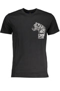 CAVALLI CLASS MEN'S SHORT SLEEVE T-SHIRT BLACK