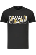 CAVALLI CLASS SHORT SLEEVE T-SHIRT MEN BLACK
