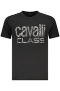 CAVALLI CLASS SHORT SLEEVE T-SHIRT MEN BLACK