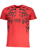 CAVALLI CLASS MEN'S SHORT SLEEVE T-SHIRT RED