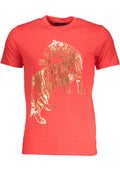 CAVALLI CLASS MEN'S SHORT SLEEVE T-SHIRT RED
