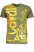 CAVALLI CLASS GREEN MEN'S SHORT SLEEVED T-SHIRT
