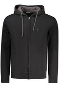 COVERI MOVING MEN'S BLACK ZIP-UP SWEATSHIRT