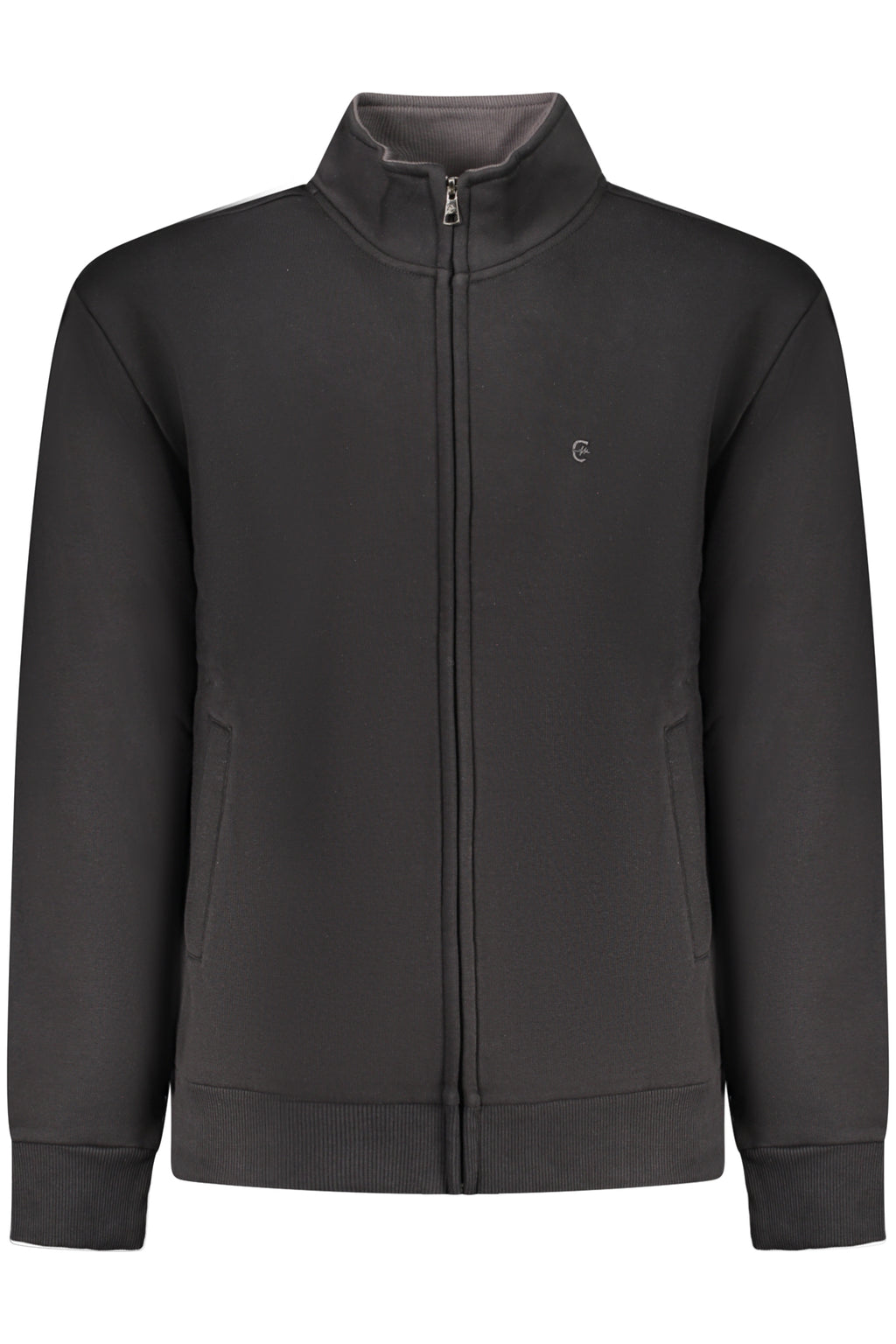 COVERI MOVING MEN'S BLACK ZIP-UP SWEATSHIRT