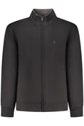 COVERI MOVING MEN'S BLACK ZIP-UP SWEATSHIRT