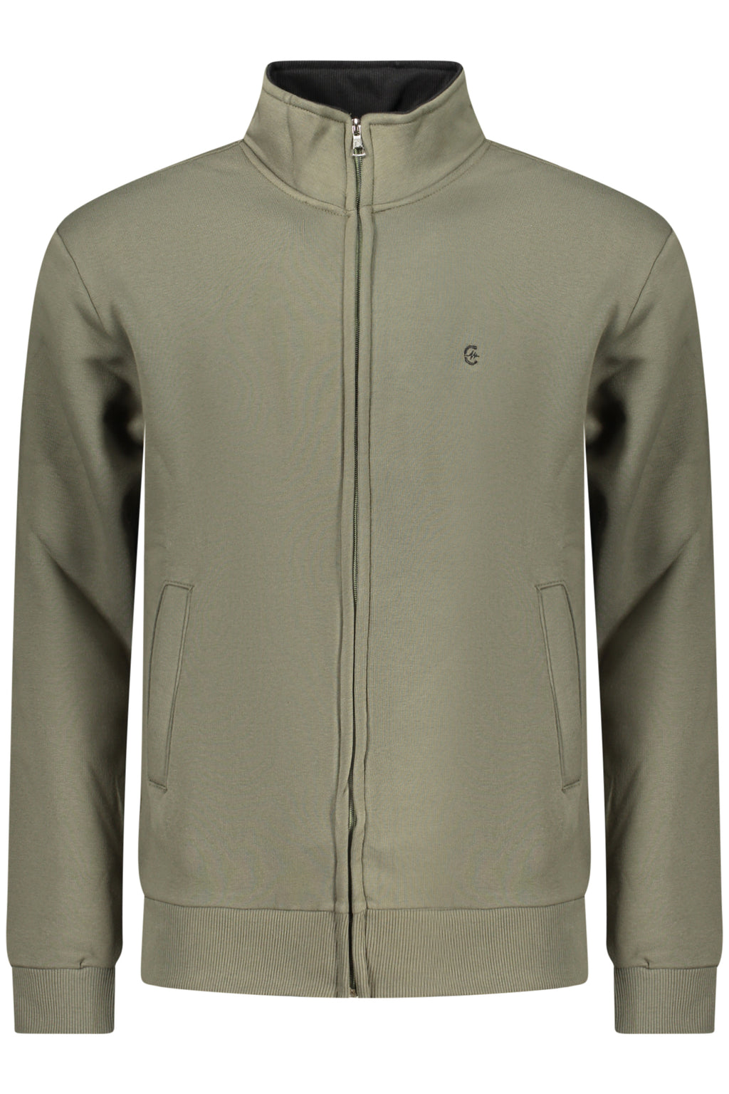 COVERI MOVING MEN'S ZIP-UP SWEATSHIRT GREEN